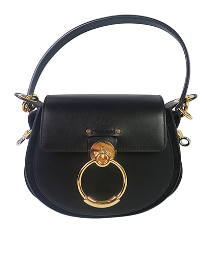 Tess Small Bag, &pound;750, Handbags, Black, Leather, Front view
